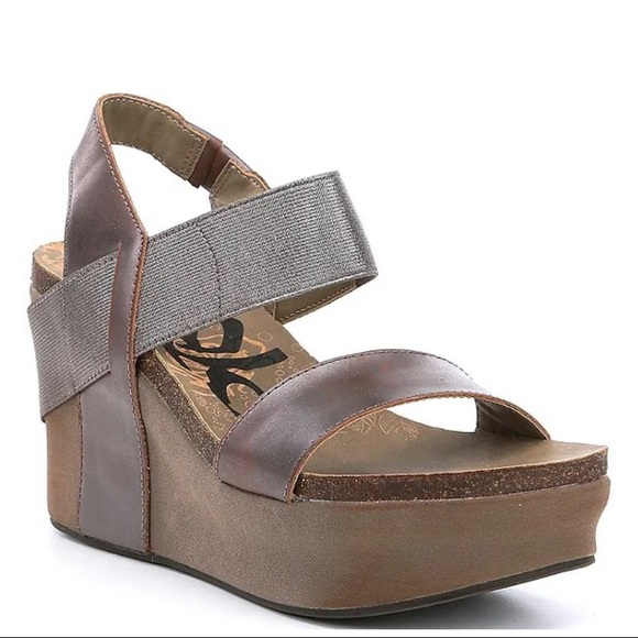 COPY - OTBT - Bushnell Leather Platform Wedges - Picture 1 of 2